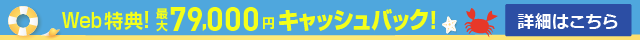 Web申し込み特典！キャッシュバック